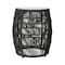 Armen Living Emory Indoor Outdoor Garden Stool End Table in Charcoal Rope and Gray Stone 840254336001 - alternate 1